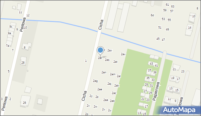 Łazy, Cicha, 2ar, mapa Łazy