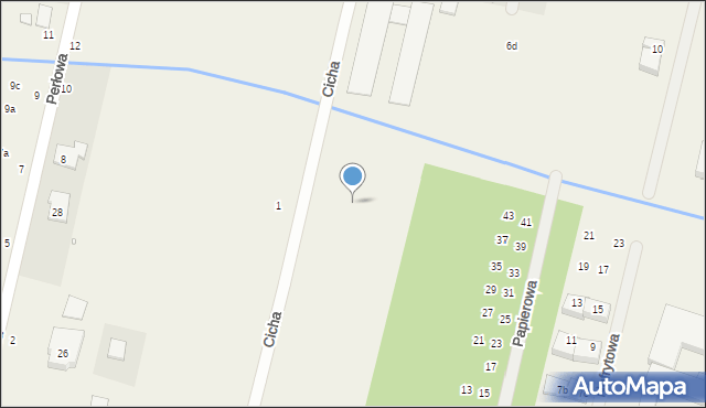 Łazy, Cicha, 2as, mapa Łazy