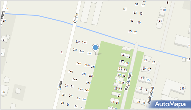 Łazy, Cicha, 2au, mapa Łazy