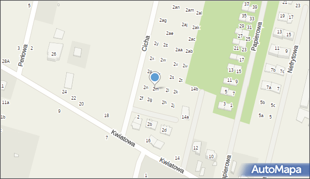 Łazy, Cicha, 2m, mapa Łazy
