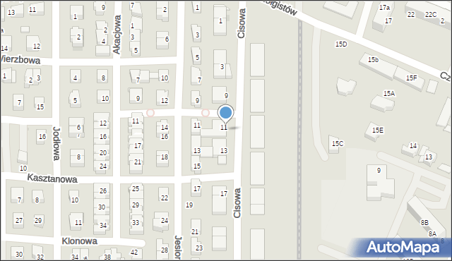Lębork, Cisowa, 6, mapa Lębork