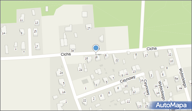 Leźno, Cicha, 4, mapa Leźno