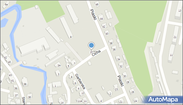 Lidzbark, Cicha, 11, mapa Lidzbark