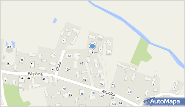 Lisie Jamy, Cicha, 3, mapa Lisie Jamy