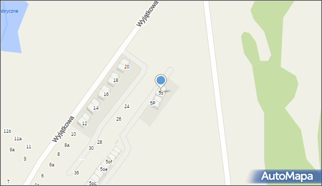 Łomianki Dolne, Cicha, 5s, mapa Łomianki Dolne