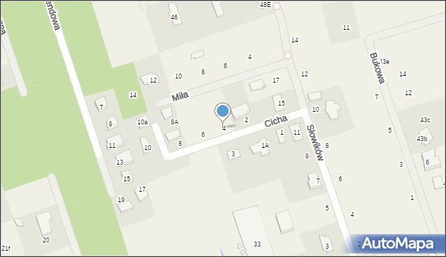 Łoś, Cicha, 4, mapa Łoś