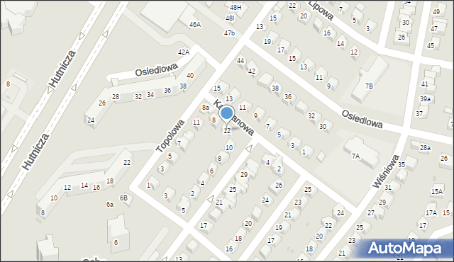 Lubin, Cisowa, 12, mapa Lubin