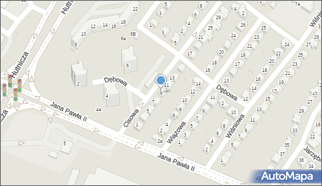 Lubin, Cisowa, 9, mapa Lubin