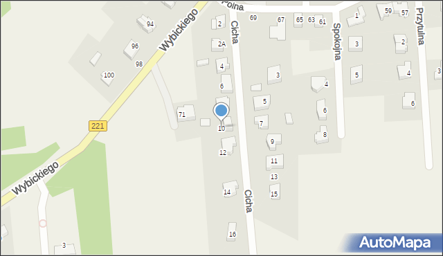 Lublewo Gdańskie, Cicha, 10, mapa Lublewo Gdańskie