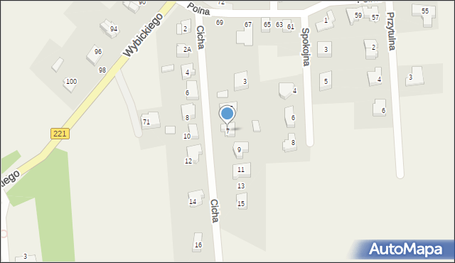 Lublewo Gdańskie, Cicha, 7, mapa Lublewo Gdańskie