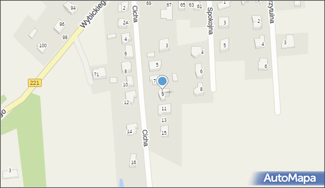 Lublewo Gdańskie, Cicha, 9, mapa Lublewo Gdańskie