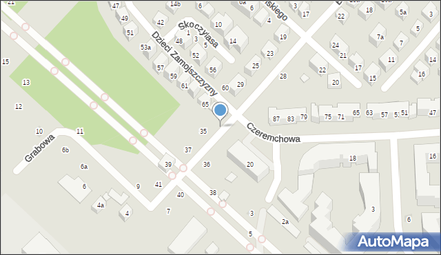 Lublin, Cisowa, 1, mapa Lublina