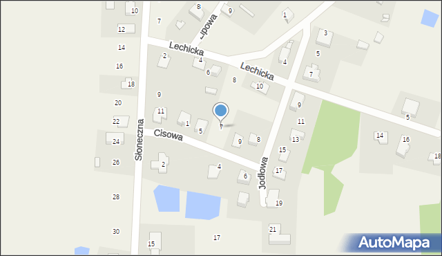 Lubsza, Cisowa, 7, mapa Lubsza