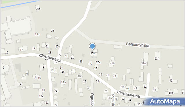 Łuków, Cieszkowizna, 35b, mapa Łuków