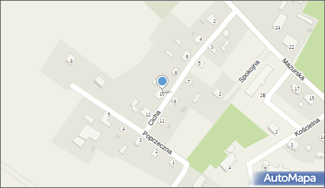 Łukta, Cicha, 10, mapa Łukta