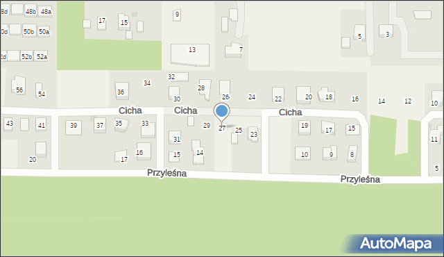 Luzino, Cicha, 27, mapa Luzino