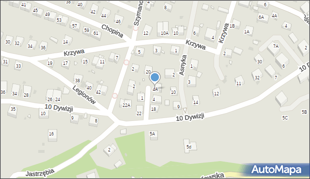 Lwówek Śląski, Cicha, 4A, mapa Lwówek Śląski