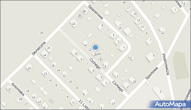 Maciejowice, Cichego Edmunda, rtm., 10, mapa Maciejowice