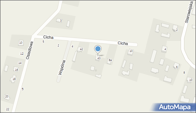 Maków, Cicha, 8, mapa Maków