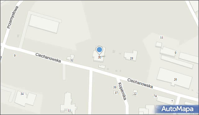 Maków Mazowiecki, Ciechanowska, 30, mapa Maków Mazowiecki
