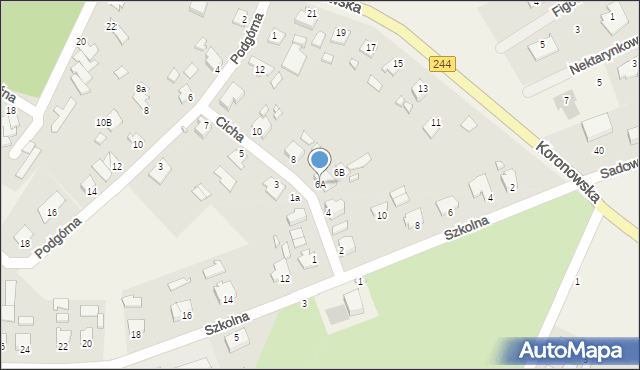 Maksymilianowo, Cicha, 6A, mapa Maksymilianowo
