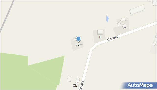 Malachin, Cisowa, 8, mapa Malachin