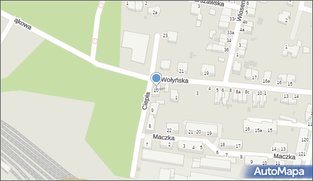 Malbork, Ciepła, 10, mapa Malborka