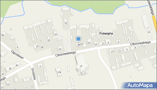 Mały Płock, Ciborowskiego Tadeusza, ks., 18, mapa Mały Płock