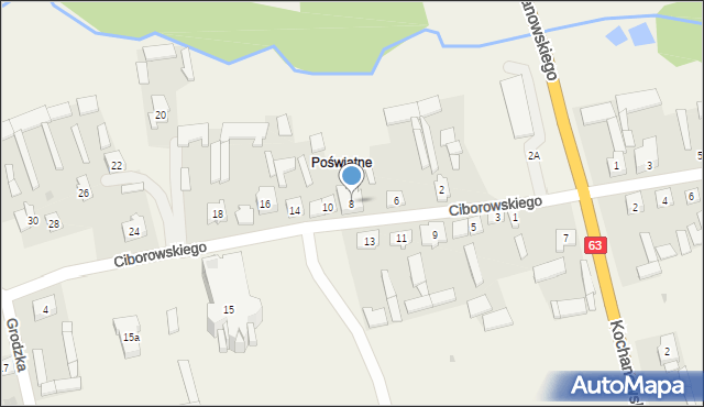 Mały Płock, Ciborowskiego Tadeusza, ks., 8, mapa Mały Płock