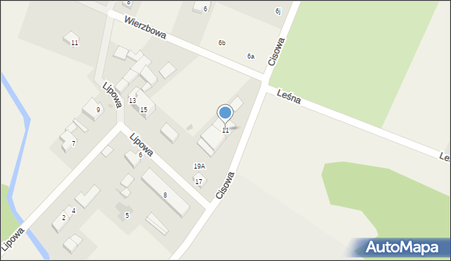 Manowo, Cisowa, 11, mapa Manowo