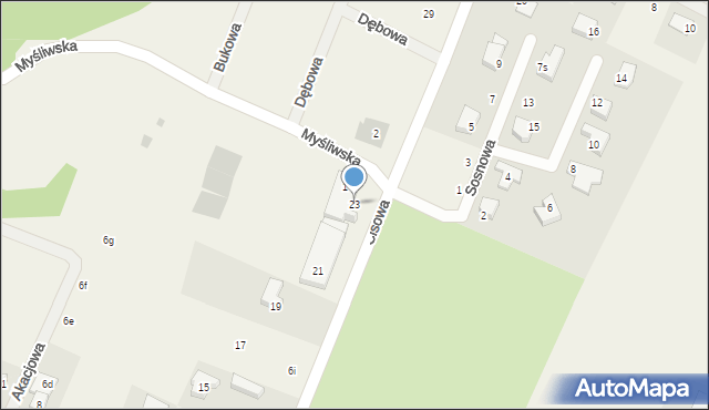 Manowo, Cisowa, 23, mapa Manowo