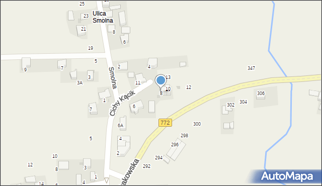 Michałowice, Cichy Kącik, 8, mapa Michałowice