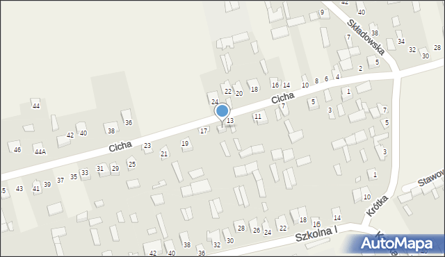 Michów, Cicha, 15, mapa Michów