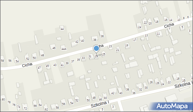 Michów, Cicha, 29, mapa Michów