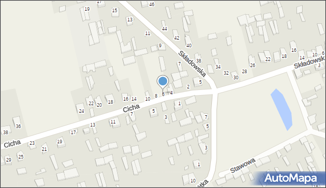Michów, Cicha, 6, mapa Michów