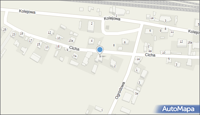 Miechów-Charsznica, Cicha, 7, mapa Miechów-Charsznica