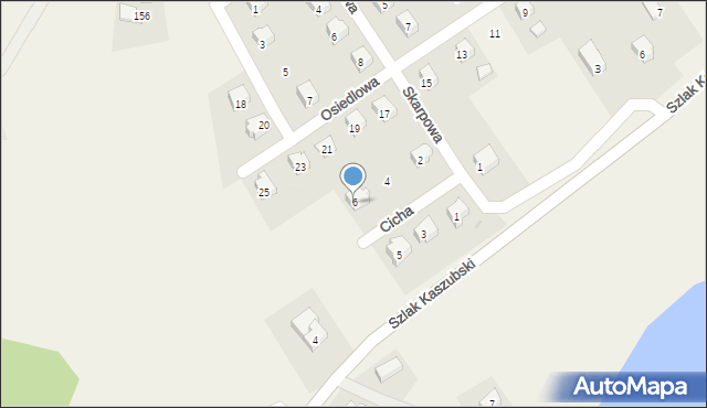 Miechucino, Cicha, 6, mapa Miechucino