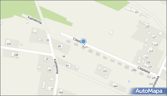 Miedziana Góra, Cieplaka Jana, abp., 19, mapa Miedziana Góra