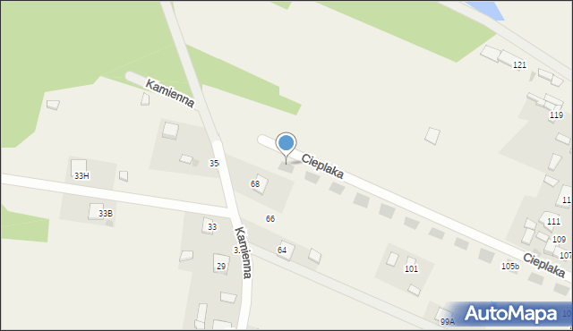 Miedziana Góra, Cieplaka Jana, abp., 23, mapa Miedziana Góra