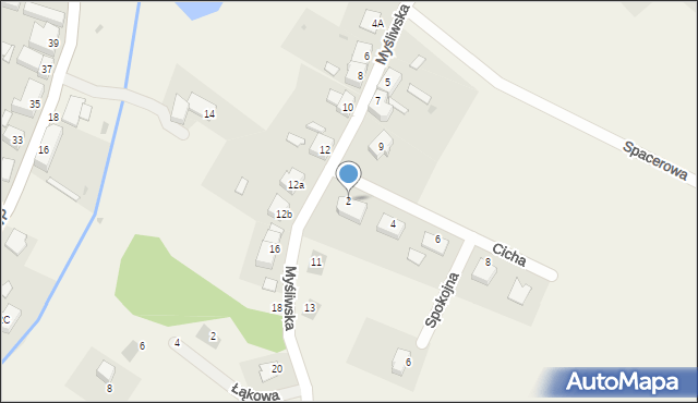 Mrowiny, Cicha, 2, mapa Mrowiny