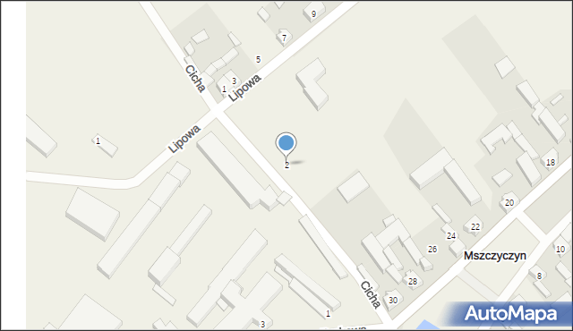 Mszczyczyn, Cicha, 2, mapa Mszczyczyn