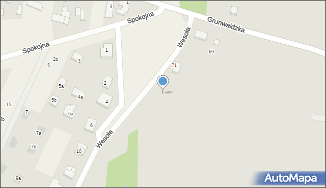 Namysłów, Cisowa, 1, mapa Namysłów