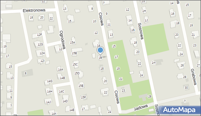 Nasielsk, Cisowa, 16, mapa Nasielsk