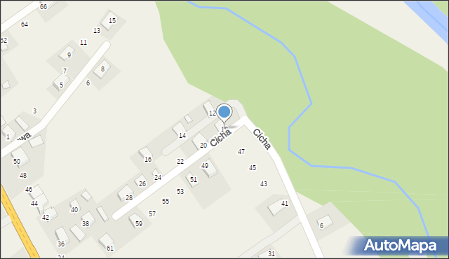 Nawojowa, Cicha, 18, mapa Nawojowa