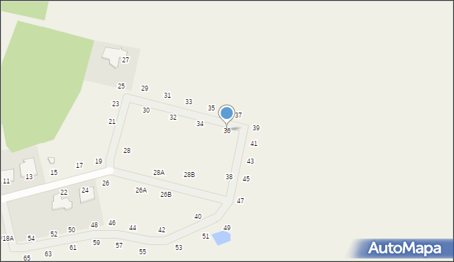 Nekla, Ciepła, 36, mapa Nekla