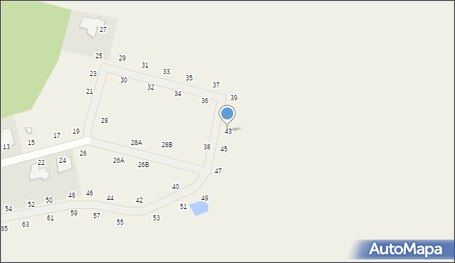 Nekla, Ciepła, 43, mapa Nekla