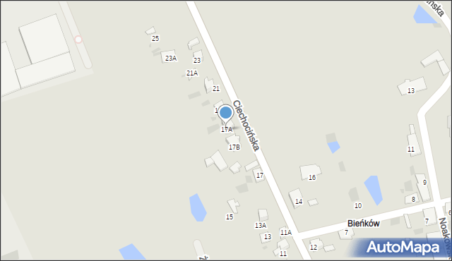 Nieszawa, Ciechocińska, 17A, mapa Nieszawa