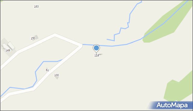 Nowa Biała, Cicha, 114, mapa Nowa Biała