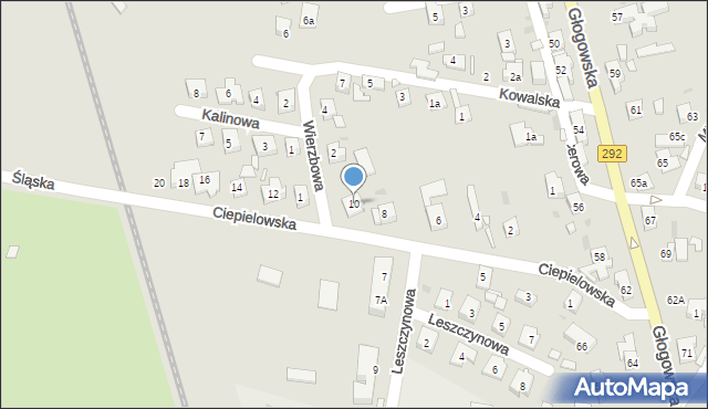 Nowa Sól, Ciepielowska, 10, mapa Nowa Sól