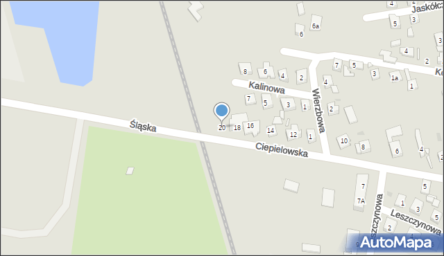 Nowa Sól, Ciepielowska, 20, mapa Nowa Sól
